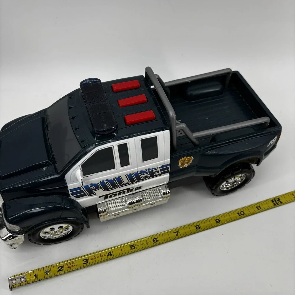 Tonka Rescue Force Police Pickup Truck Tested Works
